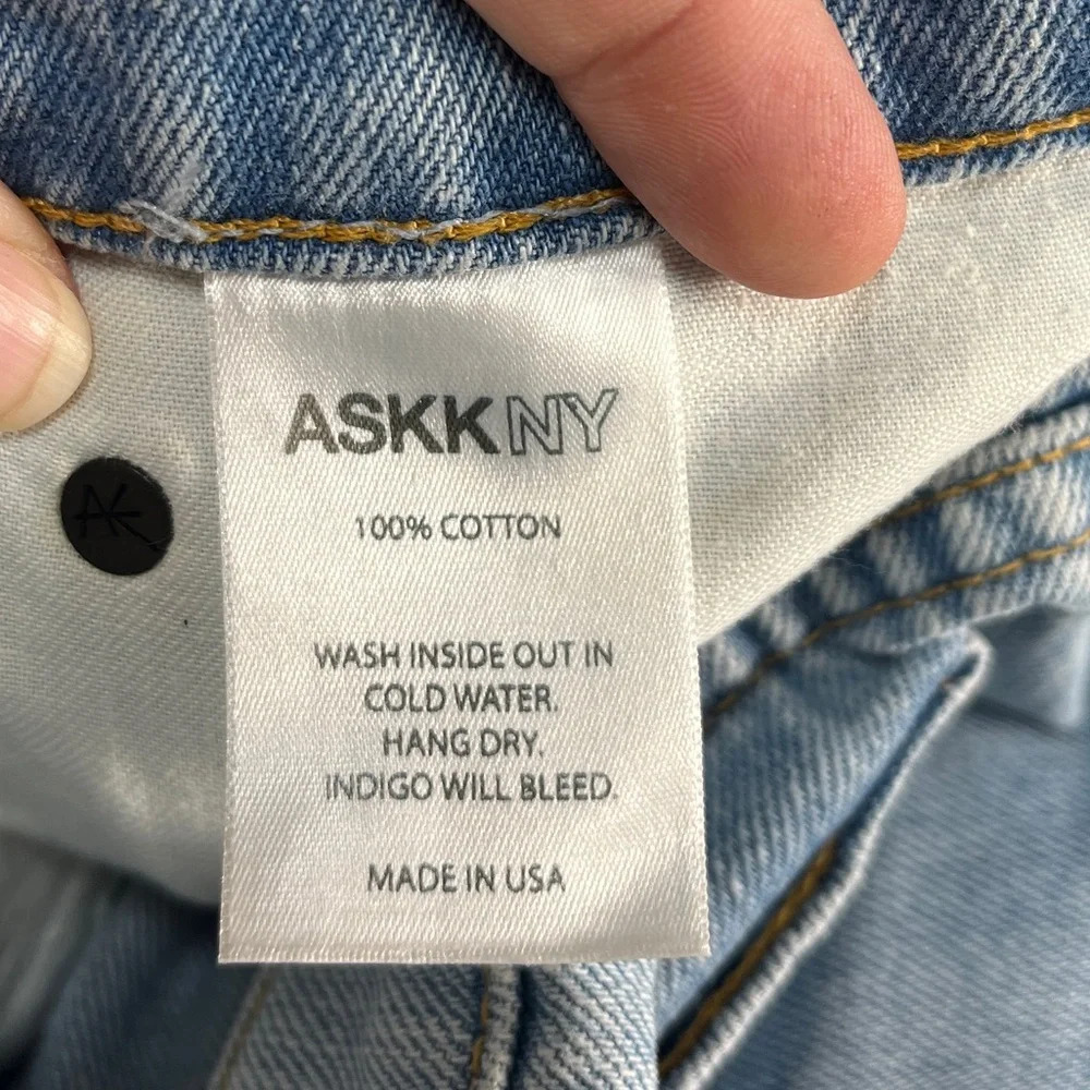ASKK NY Cropped Light Denim Dre Carrot Jeans - Picture 9 of 12